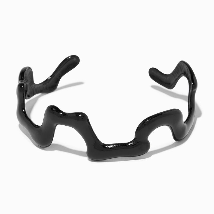 Black Drip Cuff Bracelet,