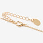 Butterfly Birthstone 16&quot; Gold Pendant Necklace - January,