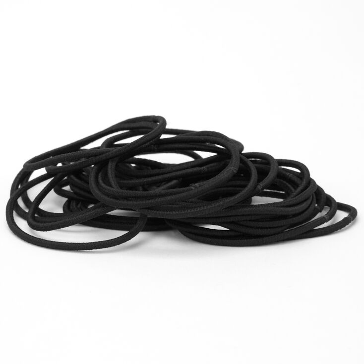 Black Lurex Hair Ties - 30 Pack,