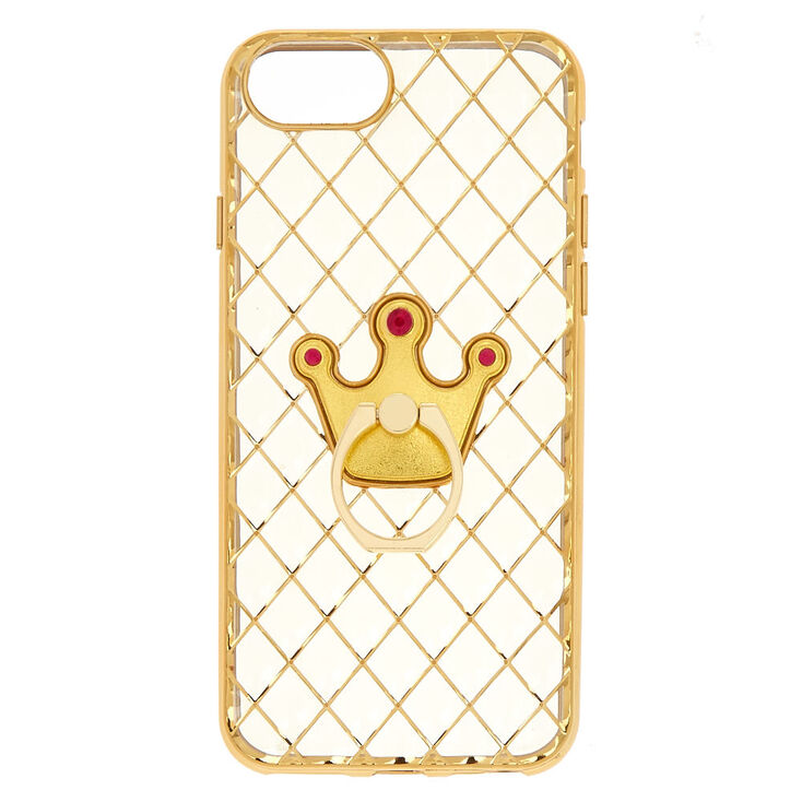 Crown Ring Holder Phone Case - Fits iPhone 6/7/8,