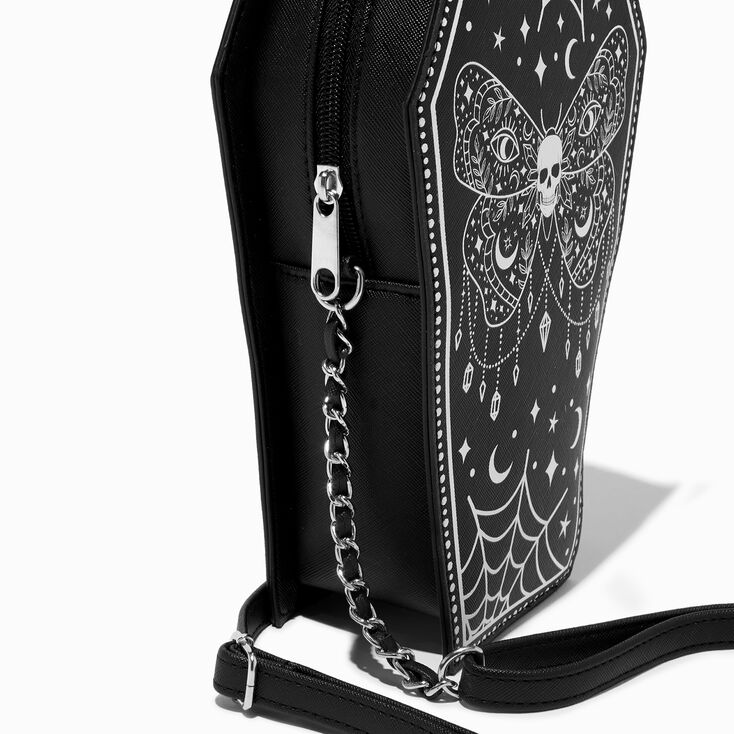 Mystical Coffin Shaped Crossbody Bag,