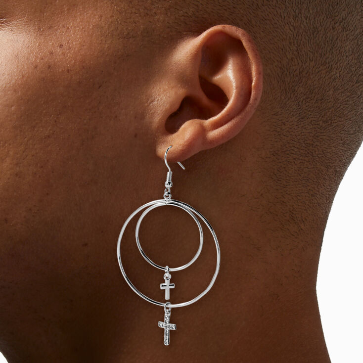 Nautical Compass Crystal Earrings,