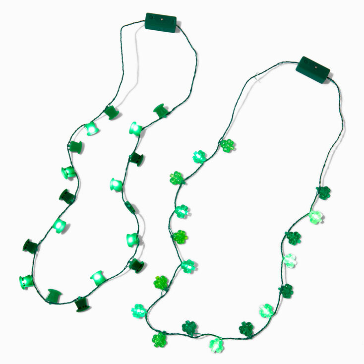 St. Patrick&#39;s Day Light-Up Necklaces - 2 Pack,