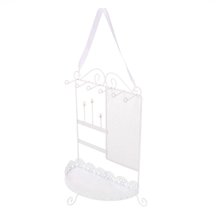 Filigree Jewelry Holder - White,