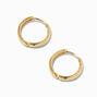 ICING Select 18k Yellow Gold Plated 12MM Clicker Hoop Earrings,