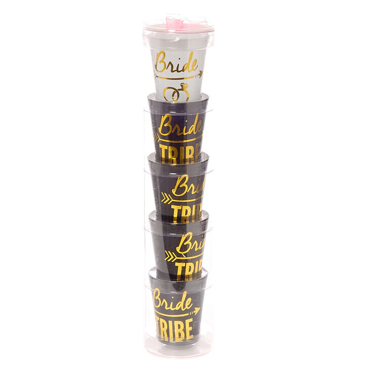 Bride Tribe Shot Glass Stack Set,