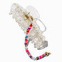 Clear Beaded Large Barrel Hair Claw,