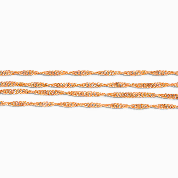 Gold Twisted Multi-Strand Bracelet,