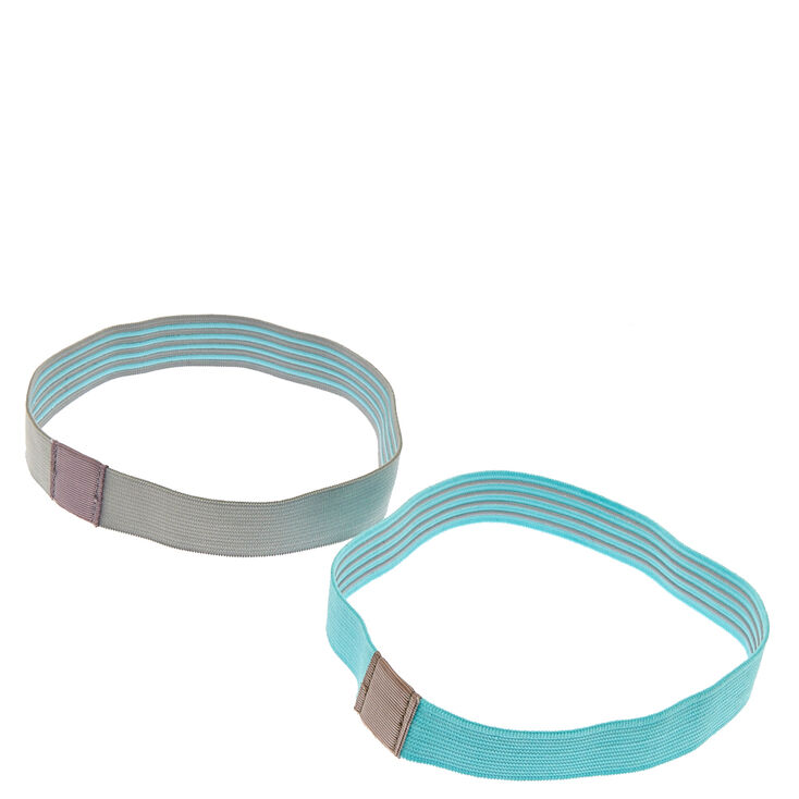 No Slip Grip Mint And Grey Headwraps,