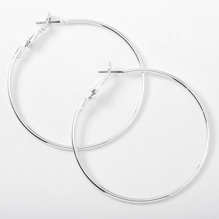 Medium Thin Hoop Earrings,