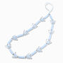 Blue Butterfly Beaded Phone Wrist Strap,