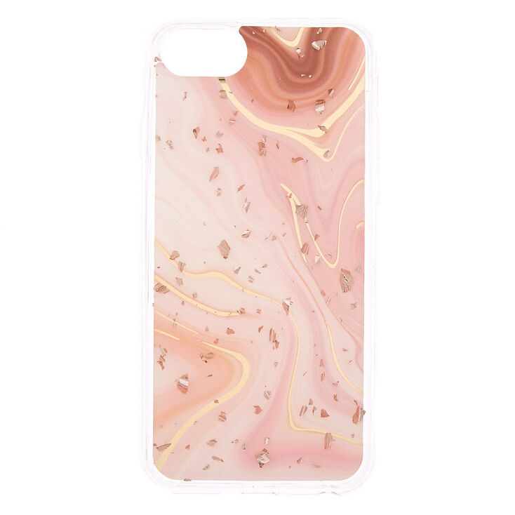 Marble Rose Gold Flake Phone Case Fits Iphone 6 7 8 Se Icing Us