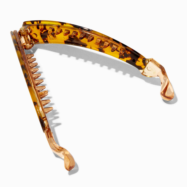 Tortoiseshell Skinny Banana Hair Claw,