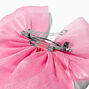 Pink Sheer Hair Bow Clip,