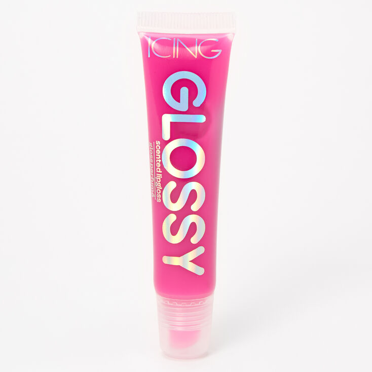 Hot Pink Glossy Lip Gloss,