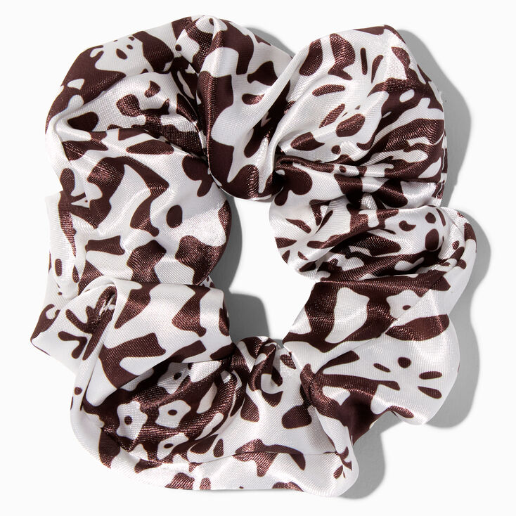 Medium Brown Daisy Hair Scrunchie,