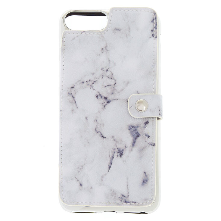 Marble Card Holder Phone Case - Fits iPhone 6/7/8 Plus,