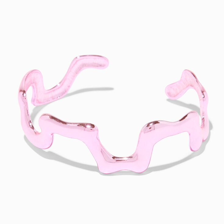 Pink Drip Cuff Bracelet,