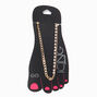 Gold Half Pearl Chain Anklet,