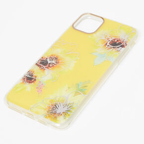 Yellow Floral Phone Case - Fits iPhone 11 Pro,