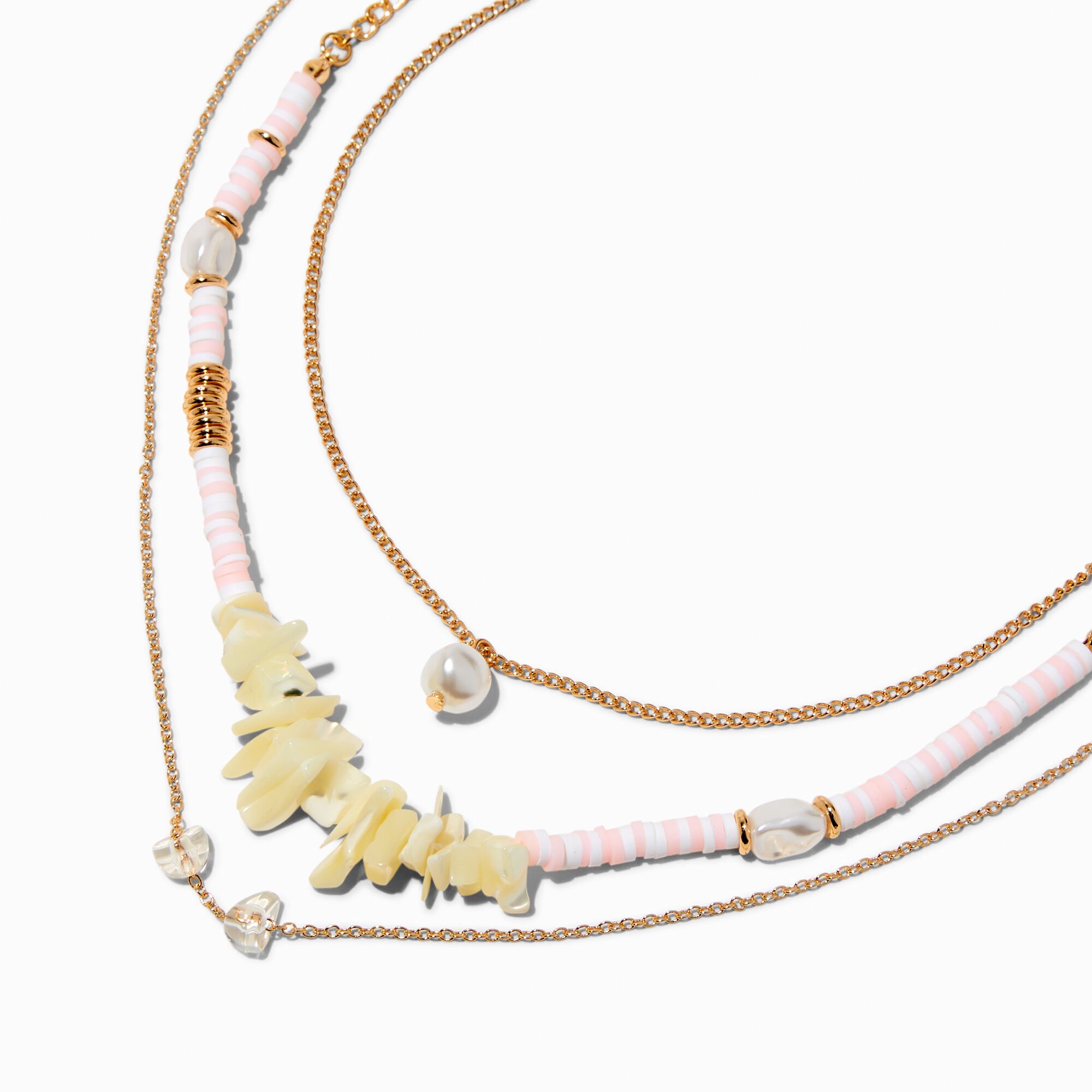 Icing Pearl Shell Heishi Bead Multi Strand Necklace The Shops at Willow Bend