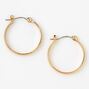 Gold 25MM Thick Hoop Earrings,