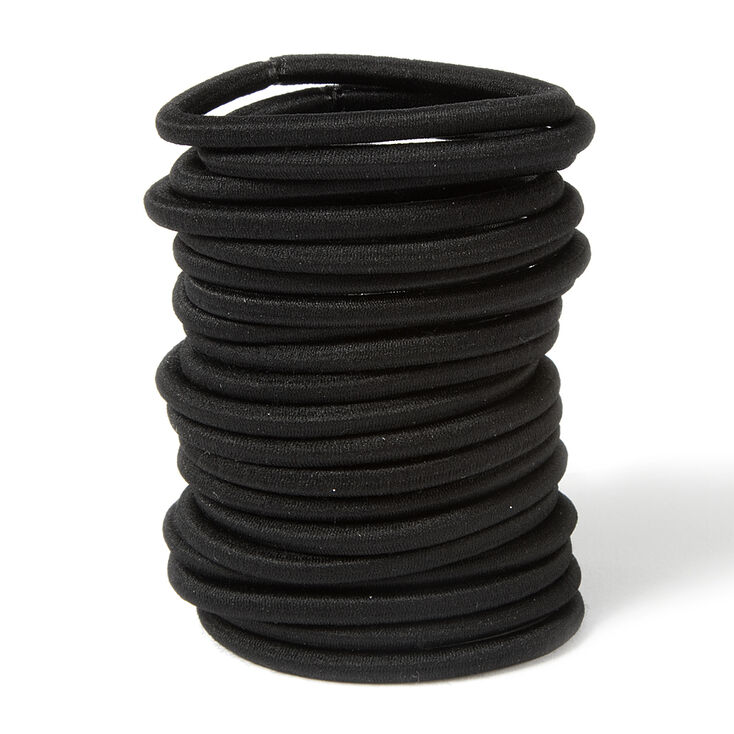 Thick Hair Ties - Black, 20 Pack | Icing US