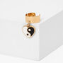Gold Yin Yang Heart Charm Ear Cuff,