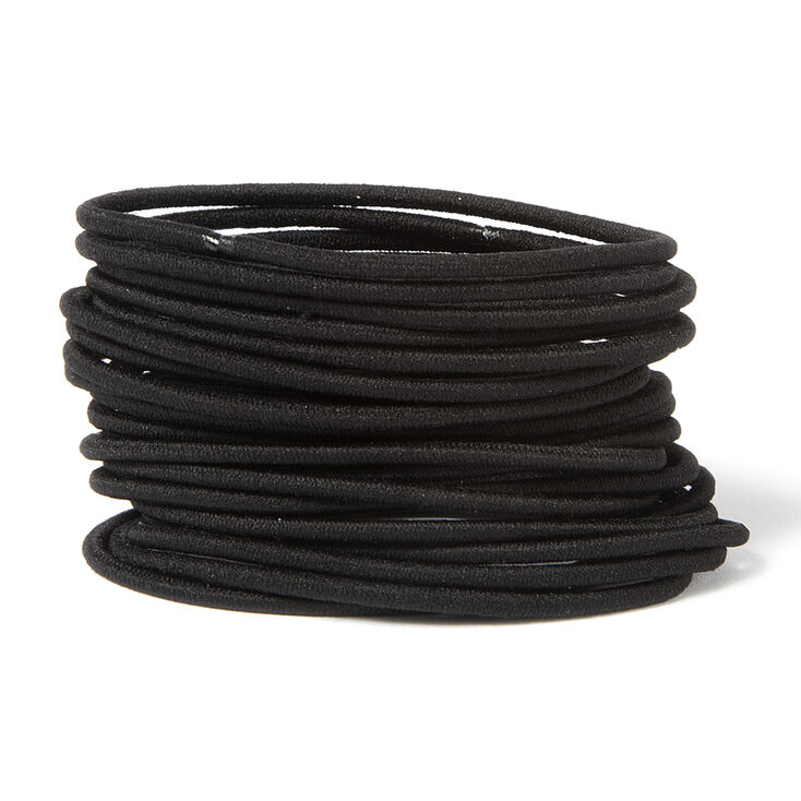 Thin Band Ponytail Holders Set of 20,