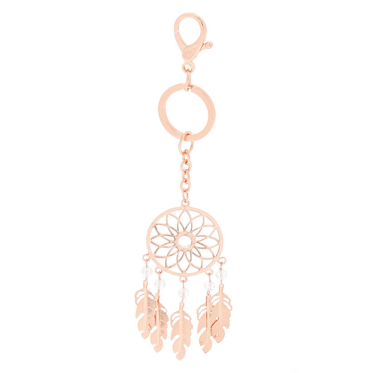 Dream Catcher Keychain - Rose Gold,