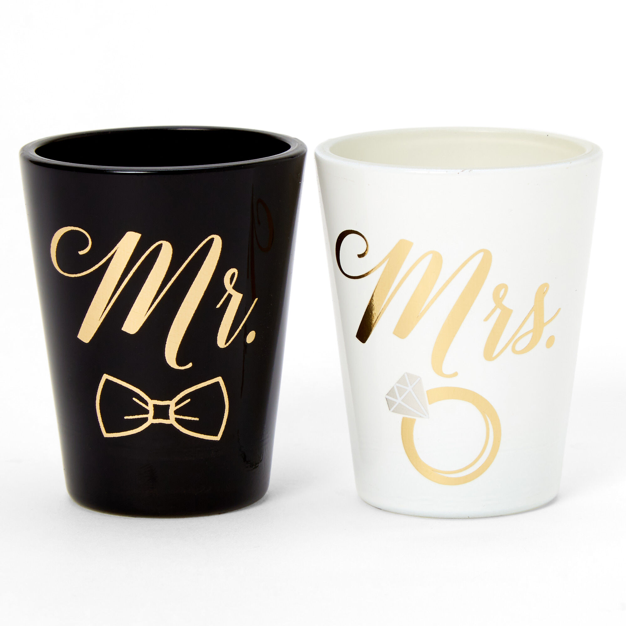 Mr & mrs shot glasses hotsell