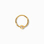 18k Gold Plated Titanium 20G Ball Hoop Nose Ring,