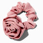 Blush Pink Silky Rose Hair Scrunchie,