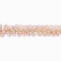 Pink Gemstone Beaded Hair Tie,