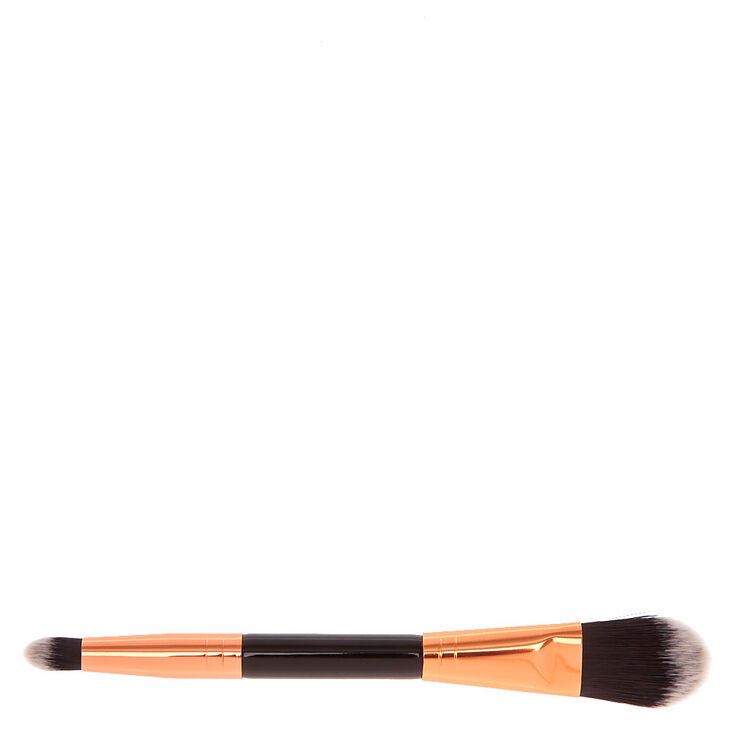 Black & Rose Gold Dual-Ended Concealer & Foundation Brush,