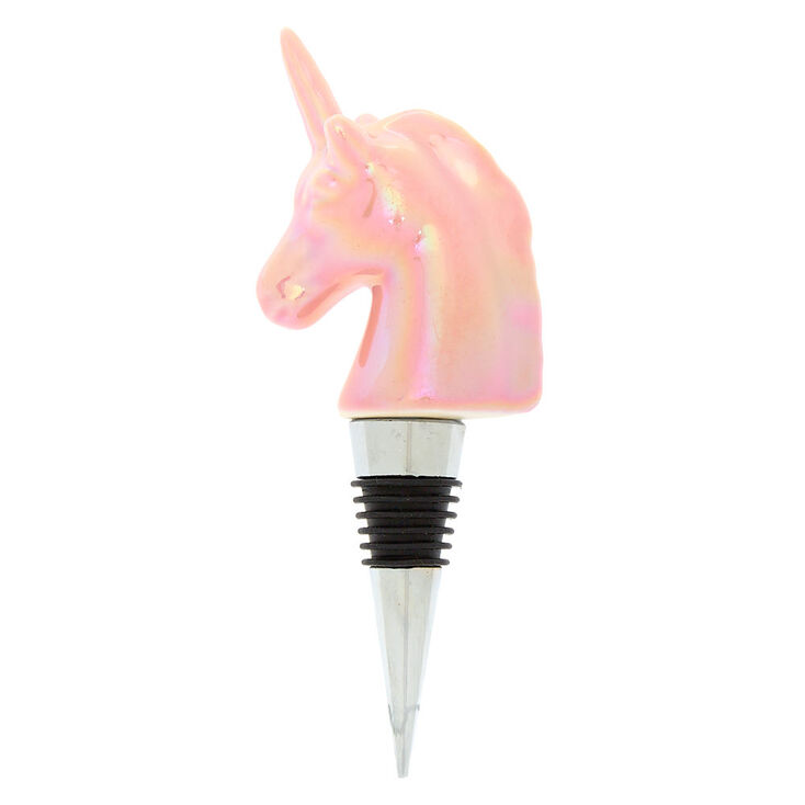 Ceramic Unicorn Wine Stopper - Pink,
