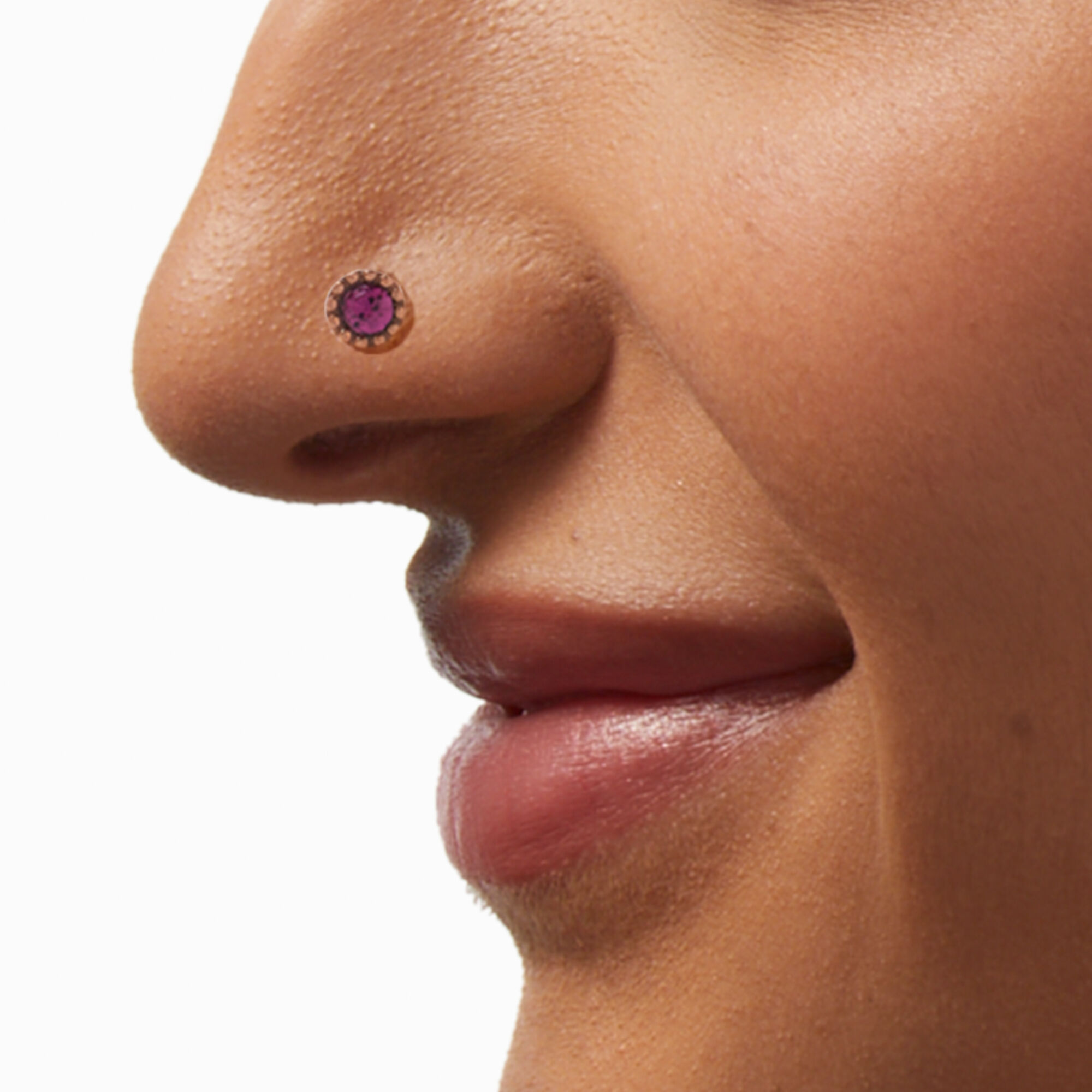 Purple nose top stud