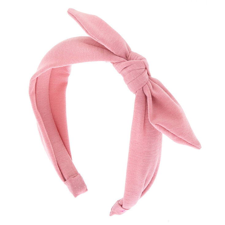 Knotted Bow Headband Light Rose Icing Us