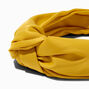 Mustard Satin Knotted Headband,