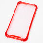Clear Red Glitter Protective Phone Case - Fits iPhone&reg; 6/7/8/SE,