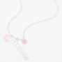 Silver Zodiac Charm Pendant Necklace - Sagittarius,
