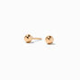 14K Gold 3MM Ball Stud Earrings,