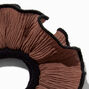 Brown Ruffle Hair Scrunchie,