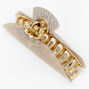 Taupe Glitter Hair Claw,