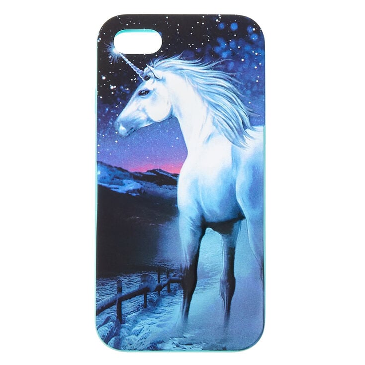 Blue 3D Silicone Unicorn Phone Case - Fits iPhone 6/7/8,