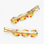 Yellow Happy Face Hair Clips &#40;2 Pack&#41;,