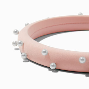 Pink Pearl Embellished Headband,