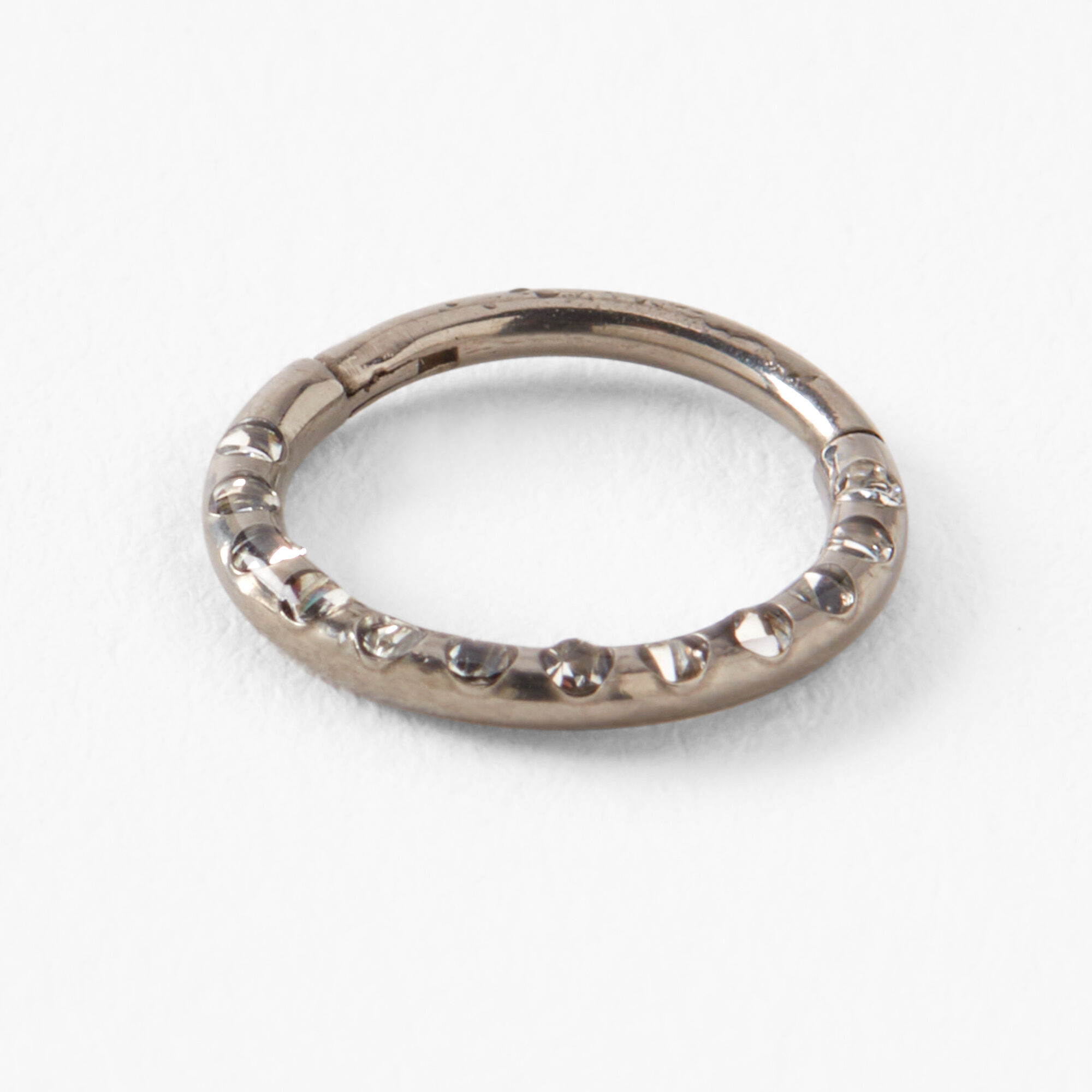 Studded hoop nose ring new arrivals