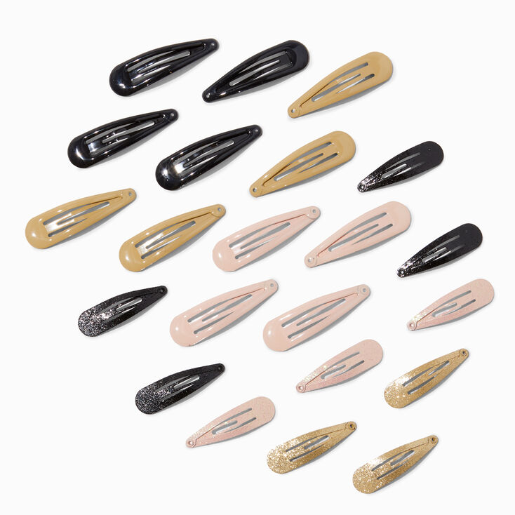 Ballet Neutral Snap Hair Clips - 22 Pack,