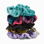 Plaids &amp; Solids Ribbed Knit Hair Scrunchies - 5 Pack,